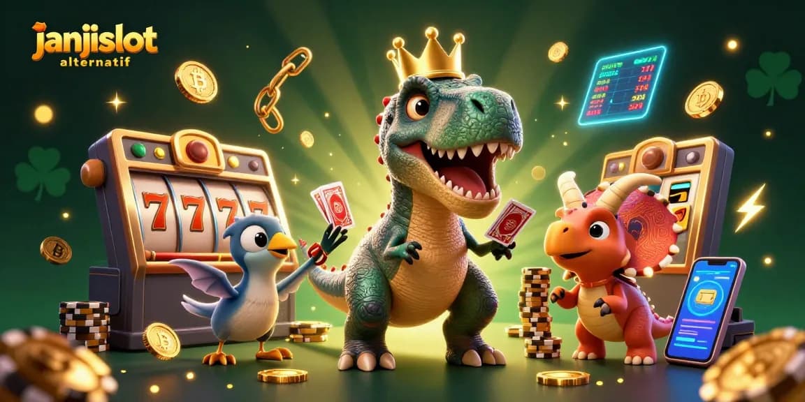 Play with excitement at janjislot alternatif amidst vibrant casino action and dynamic characters.