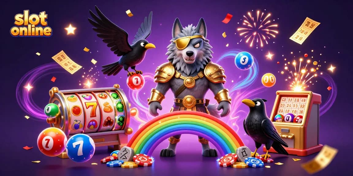 Spin to win with slot online as Odin and ravens celebrate at a vibrant gaming festival.