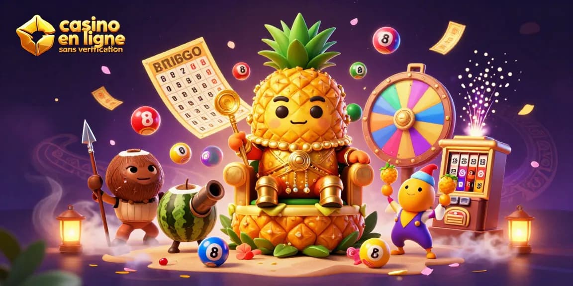 Jouer sur un casino en ligne sans vérification avec des personnages animés et des éléments de jeu colorés
