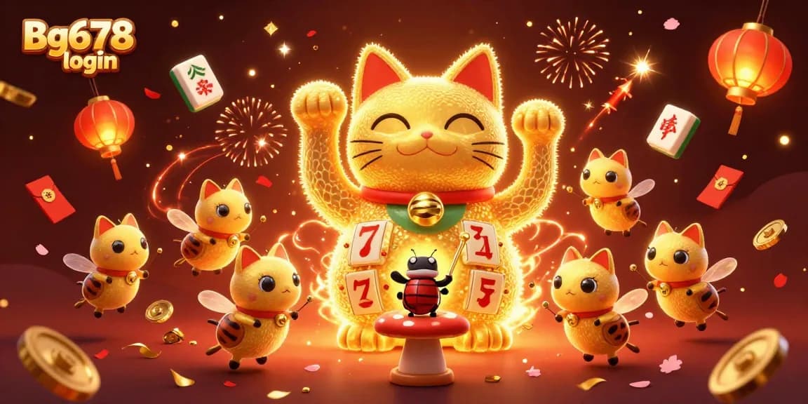 Engage with Bg678 login and experience a vibrant casino atmosphere filled with 3D elements and lucky symbols.