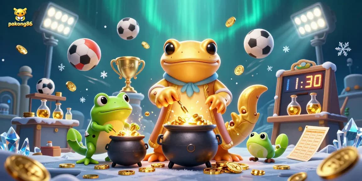 Engage in thrilling betting action with pakong86, showcasing an alchemist and sports elements.
