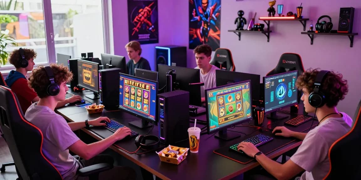 Engaging playbook88 link gaming scene with players enjoying slots
