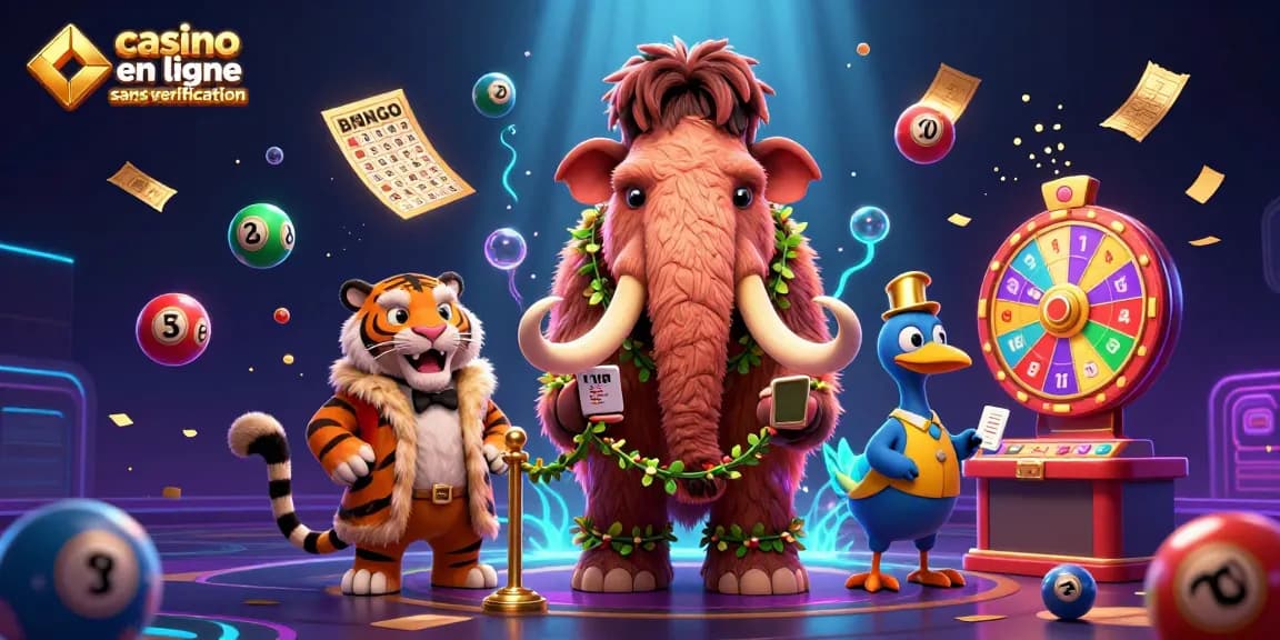 Jouez au casino en ligne sans vérification avec simplicité dans un décor animé.