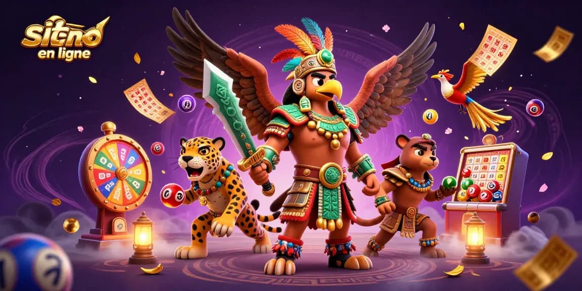 Gagnez avec le site casino en ligne et plongez dans l'excitation des jeux avec des personnages Aztecs et des éléments dynamiques.