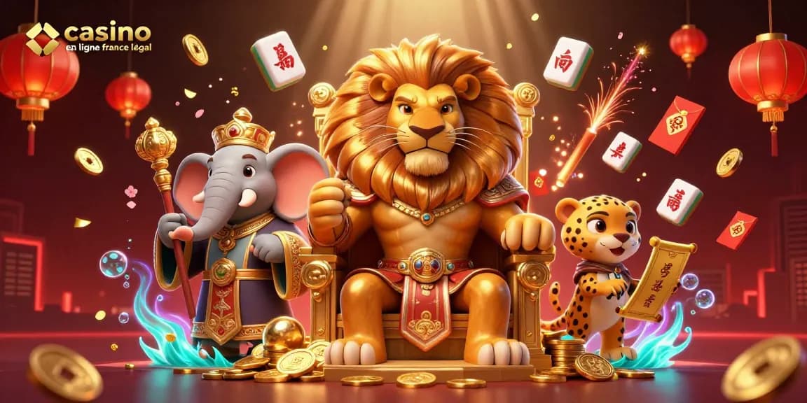 Jouez en toute légalité sur un casino en ligne France légal, avec des personnages dynamiques dans un décor flamboyant.