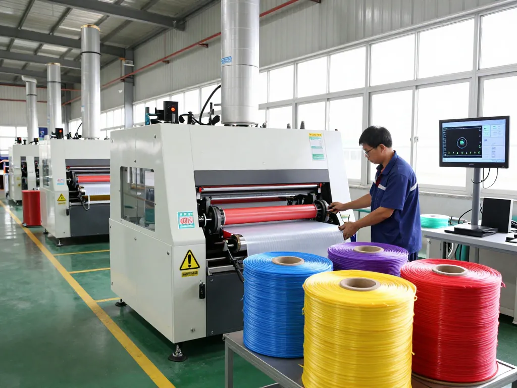 Skilled technician performing bóc ép plastic tại hà nội in a modern facility, showcasing advanced machinery and sustainable practices.