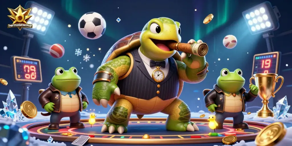 Bermudabackup showcases an engaging casino scene with vibrant characters and dynamic gaming elements.