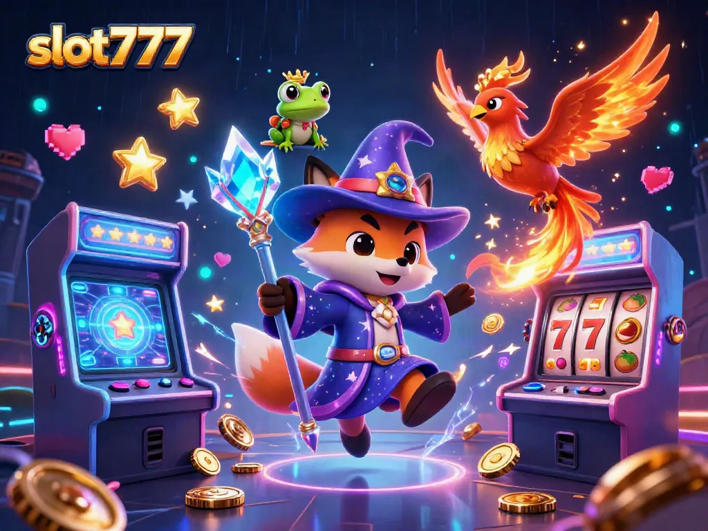 Menangkan jackpot besar di slot777 dengan mesin slot berwarna-warni dan simbol keberuntungan yang bercahaya.