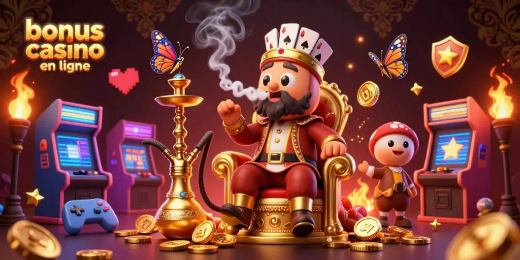 Développez vos gains avec le bonus casino en ligne dans cette illustration vibrante