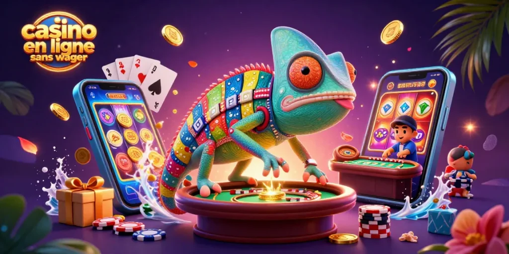Jouez avec le casino en ligne sans wager tout en collectant des pièces d'or et des cartes de jeu.